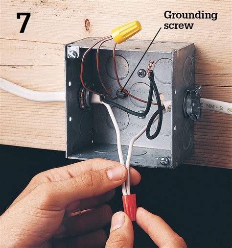 attaching ground wire to electrical box|grounding wire for metal box.